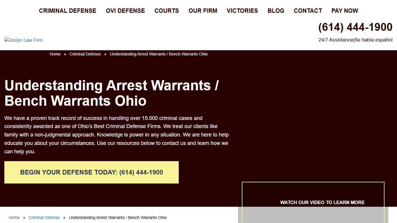 What is a Bench Warrant in Ohio? Arrest Warrant Lawyer in Ohio